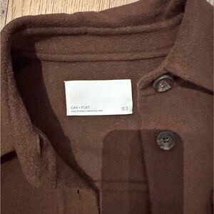 Oak & Fort Brown Shacket - Long